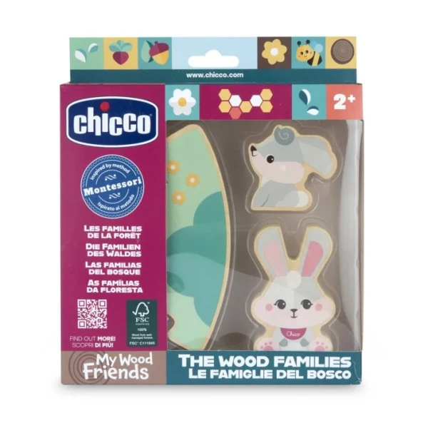 Chicco The Wood Families Conjunto de Madeira Coelho Mãe x2 24m+
